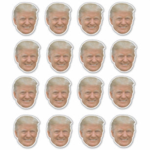 Gezicht van Trump Grappig Donald Trump Gezicht  Sticker