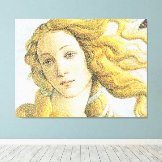 Gezicht van Venus Canvas Afdruk (Insitu (Houten vloer))