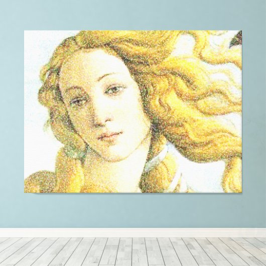 Gezicht van Venus Canvas Afdruk (Insitu (Houten vloer))