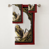 Gezicht van Vlinder- CloseUp Monarch Bad Handdoek (Insitu)