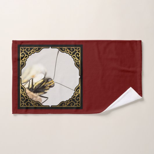 Gezicht van Vlinder- CloseUp Monarch Bad Handdoek (Handdoek)