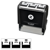 Gezicht van Vrolijk Kerstmis Creatief Zelfinktende Stempel (In situ)