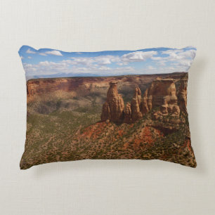 Gezicht vanaf Canyon Rim Trail bij Colorado Monume Accent Kussen
