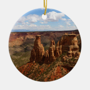 Gezicht vanaf Canyon Rim Trail bij Colorado Monume Keramisch Ornament