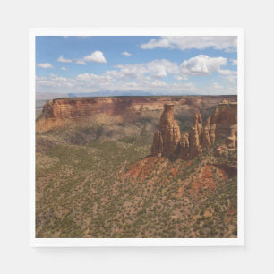 Gezicht vanaf Canyon Rim Trail bij Colorado Monume Servet