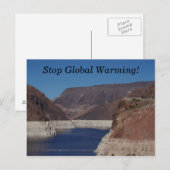 Gezicht vanaf de Hooverdam 2016. Briefkaart (Voorkant / Achterkant)