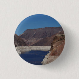 Gezicht vanaf de Hooverdam 2016. Ronde Button 3,2 Cm