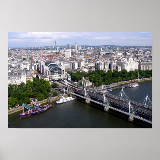 Gezicht vanaf de London Eye Poster (Voorkant)