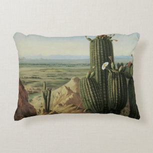 Gezicht vanaf Maricopa Mountain bij Rio Gila door  Decoratief Kussen