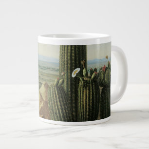 Gezicht vanaf Maricopa Mountain bij Rio Gila door  Grote Koffiekop