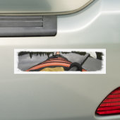 Gezicht vanaf mijn kajak bumpersticker (Op auto)