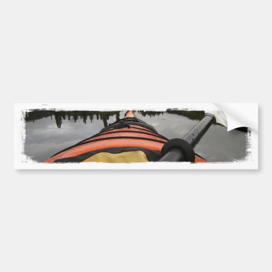 Gezicht vanaf mijn kajak bumpersticker (Voorkant)