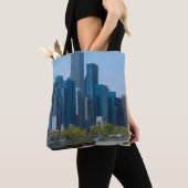 Gezicht vanaf Navy Pier Tote Bag (Dichtbij)