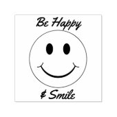 Gezicht Wees gelukkig en glimlach Zelfinktende Stempel (Design)