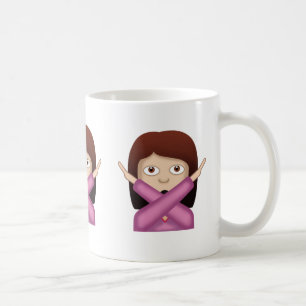 Gezicht zonder goede gebaren Emoji Koffiemok