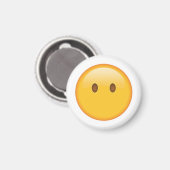 Gezicht zonder mond - Emoji Magneet (Voorkant / Achterkant)