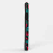Gezichtelijk Rood en Cyaan Case-Mate iPhone Case (Achterkant/rechts)