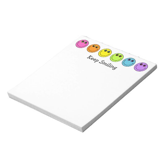 Gezichten blijven glimlachen notitieblok (Linkerzijde)