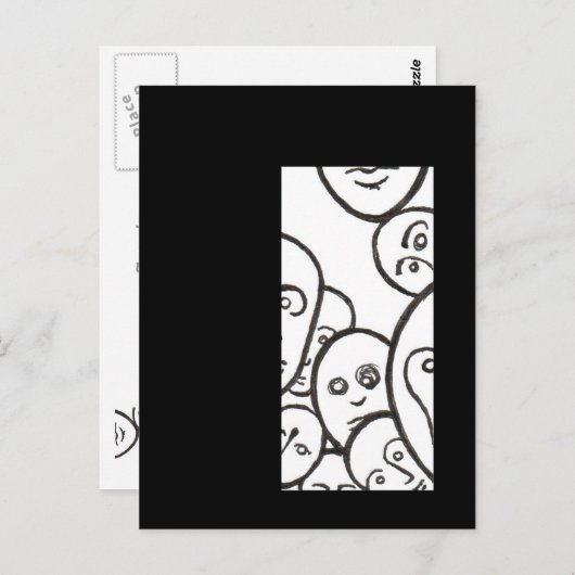 Gezichten Briefkaart (Voorkant / Achterkant)