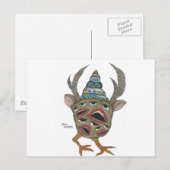 gezichten briefkaart (Voorkant / Achterkant)