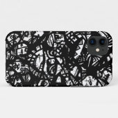 Gezichten Case-Mate iPhone Case (Achterkant (horizontaal))