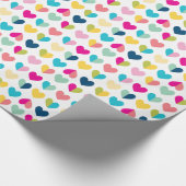 GEZICHTEN geometrisch patroon kleurrijk modern reg Cadeaupapier (Hoek)