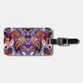 Gezichten in Abstracte vormen 3 Bagagelabel (Voorkant horizontaal)