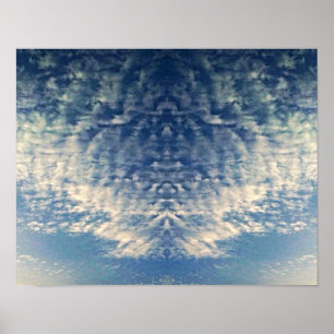 Gezichten in de lucht poster