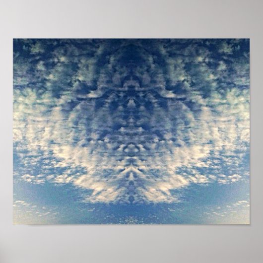 Gezichten in de lucht poster (Voorkant)