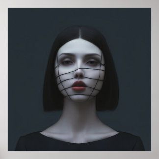 Gezichten in de Mode Poster