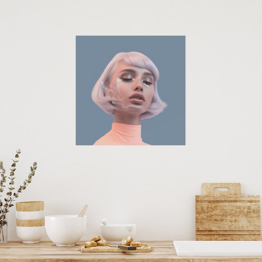 Gezichten in de Mode Poster (Keuken)