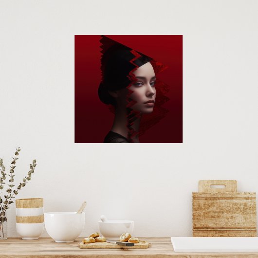 Gezichten in de Mode Poster (Keuken)