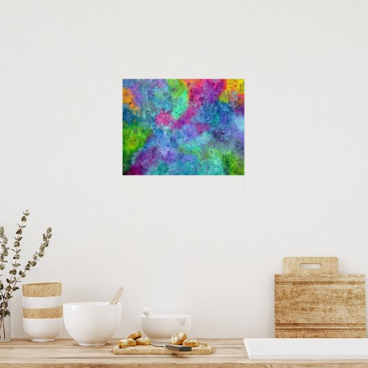 Gezichten in de Universe Fotoafdrukken Poster (Keuken)