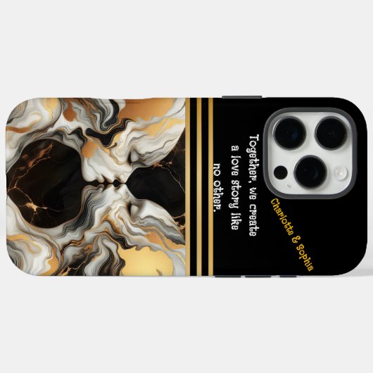 Gezichten in harmonie. Case-Mate iPhone case (Achterkant (horizontaal))