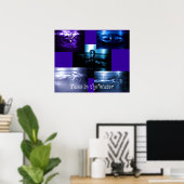 Gezichten in het water poster (Thuiskantoor)