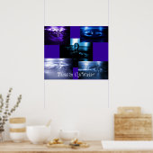 Gezichten in het water poster (Keuken)