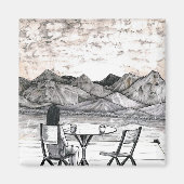 Gezichten in Landschap Magneet (Voorkant)