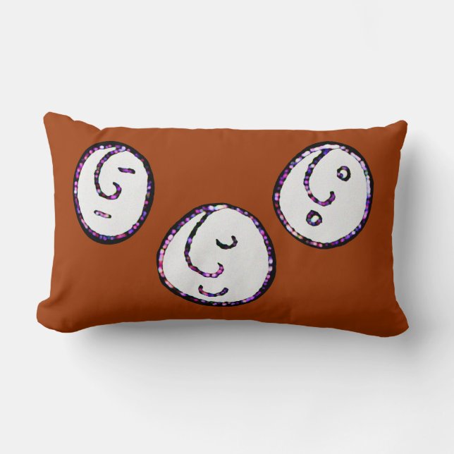 gezichten kussen (Voorkant)