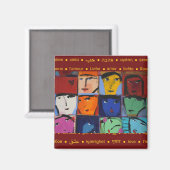 Gezichten Magneet (Voorkant / Achterkant)