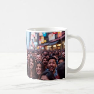 "Gezichten op een Drukke Straat" Koffiemok