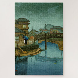 Gezichten op Tokaido Shinagawa Kawase Hasui Legpuzzel