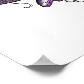 gezichten paars poster (Hoek)