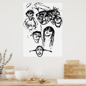 GEZICHTEN POSTER (Keuken)