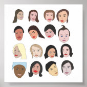 Gezichten Poster (Voorkant)