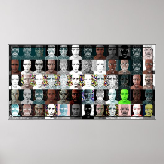 Gezichten Poster (Voorkant)