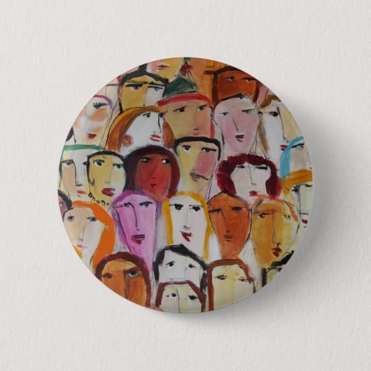 Gezichten Ronde Button 5,7 Cm (Voorkant)