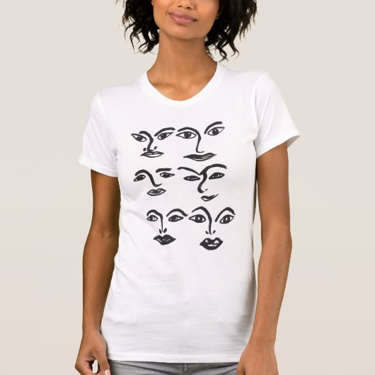 Gezichten T-shirt (Voorkant)