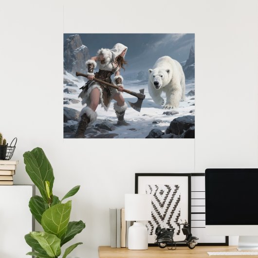 Gezichten tegenover elkaar poster (Thuiskantoor)