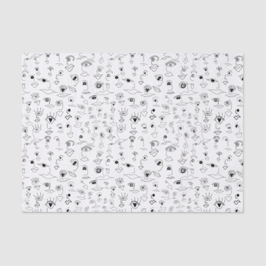 Gezichten Tissuepapier (Voorkant)