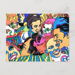Gezichten van 1970 briefkaart